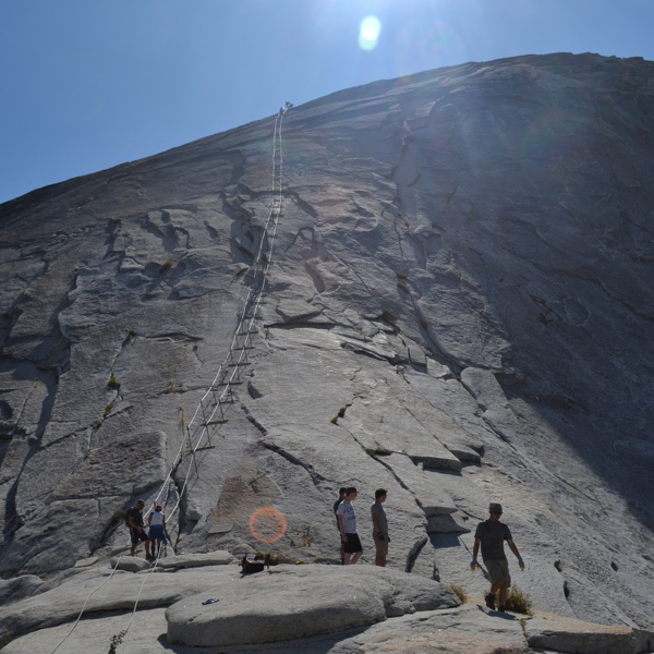 Landing below Half Dome