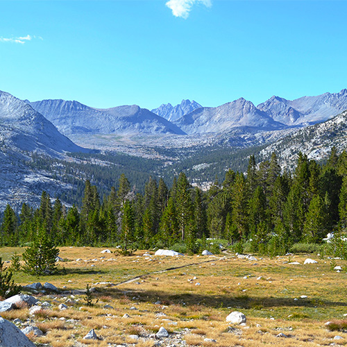 Mather Pass from Bench Lake Junction