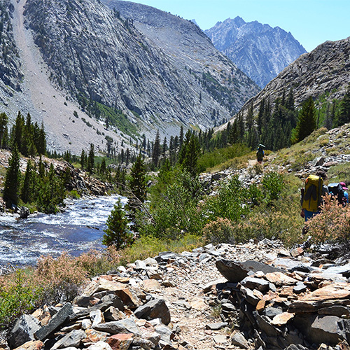 Hiking along Woods Creek