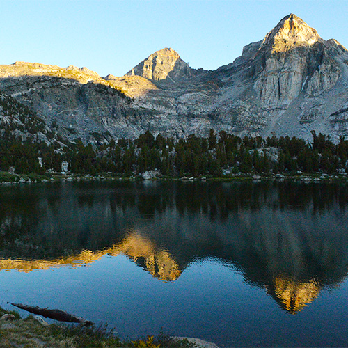 Sunset at Rae Lakes