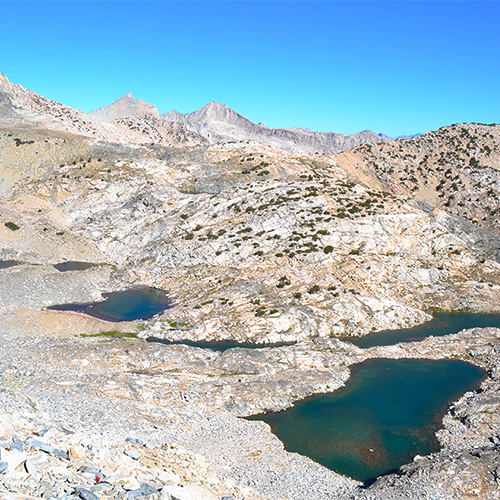 Ponds below Glen Pass