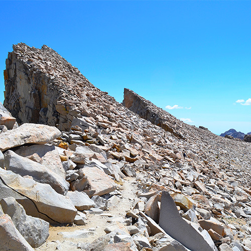 Leaving the summit