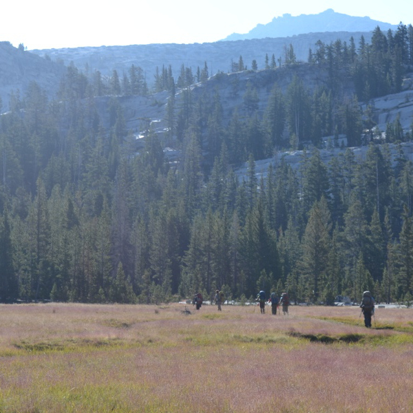 Departing Lower Cathedral Lake