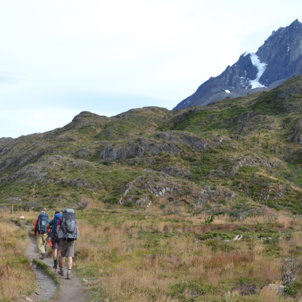 Leaving Paine Grande Refugio