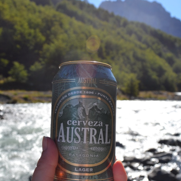 Austral beer at Chileno