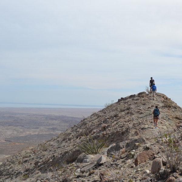 Hill above the slot canyon