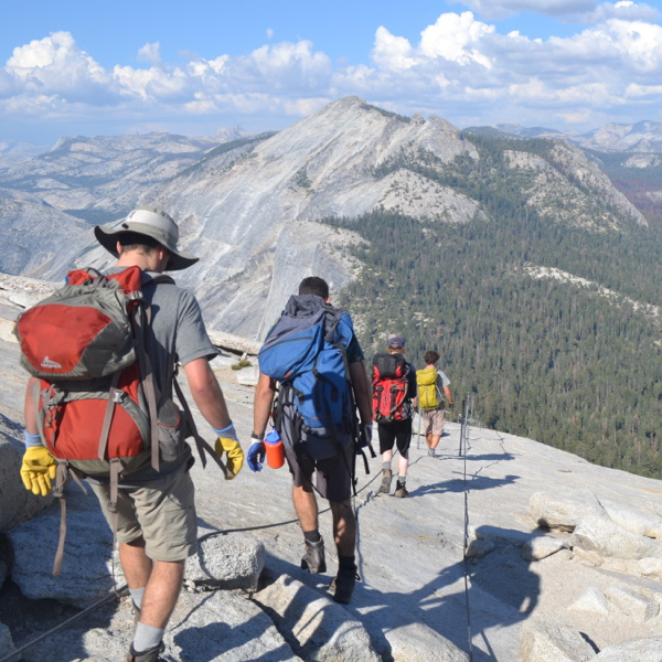 Descending Half Dome Cables