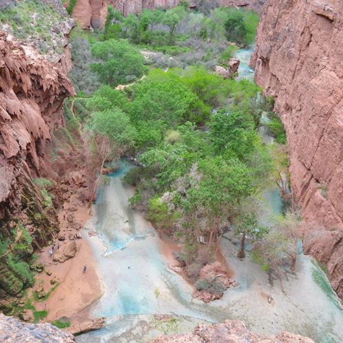 Top of Mooney Falls